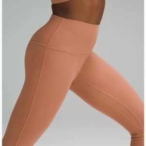 Lululemon Align Legging 25” NWOT Color Dusty Clay Size 2. Never worn